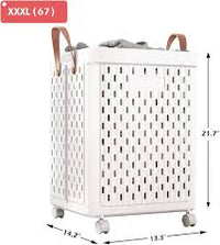 Rolling Collapsible Laundry Hamper