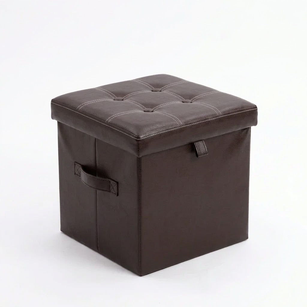 Folding Storage Ottoman Cube