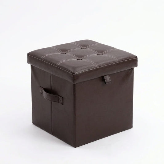 Folding Storage Ottoman Cube